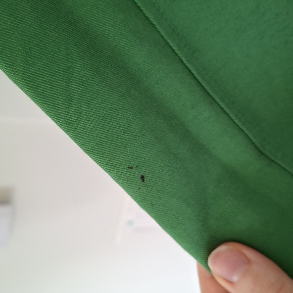 Nick & Mo Green Babydoll Funnel Neck Trench Coat w/ Floral Lining (Size S) - Picture 10 of 10